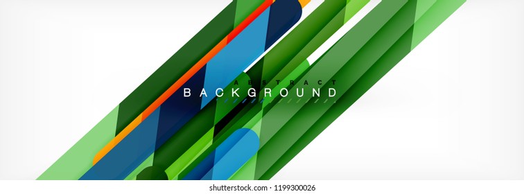 Linhas coloridas abstratas, design de fundo geométrico moderno, ilustração vetorial