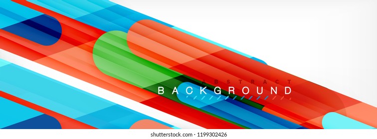 Abstract colorful lines, modern geometric background design, vector illustration