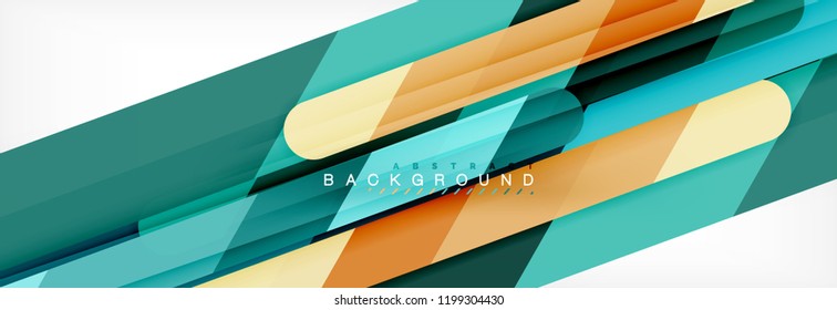 Abstract colorful lines, modern geometric background design, vector illustration