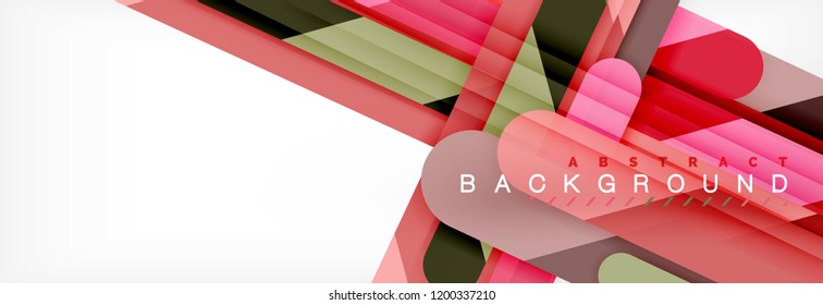 Abstract colorful lines, modern geometric background design, vector illustration