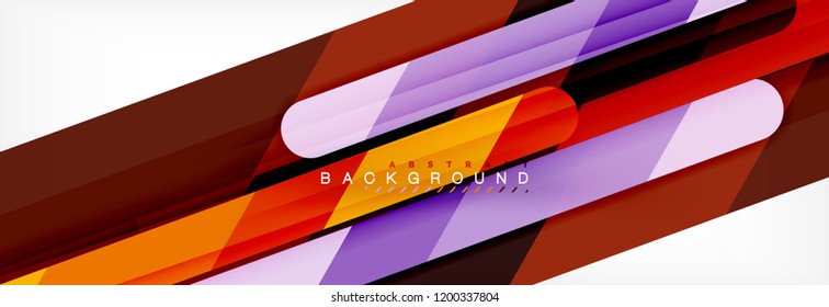 Abstract colorful lines, modern geometric background design, vector illustration