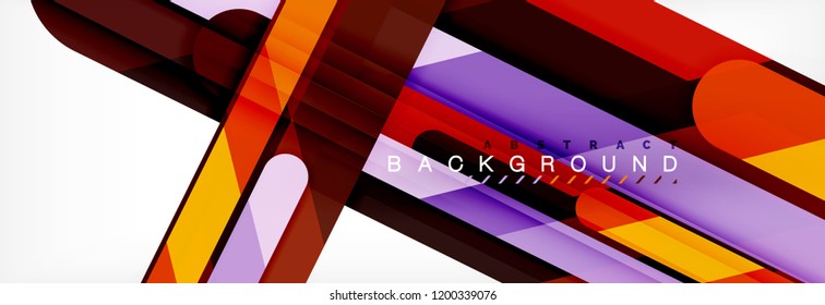 Abstract colorful lines, modern geometric background design, vector illustration