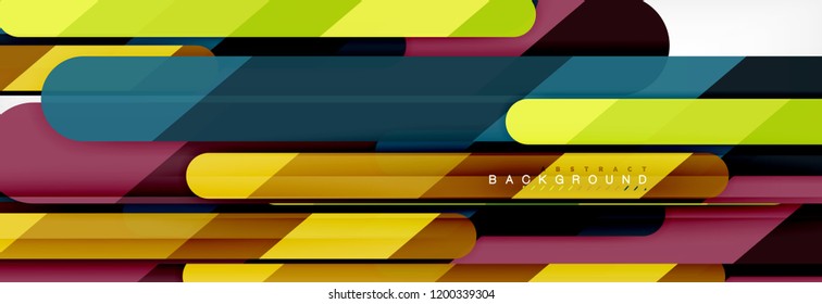 Abstract colorful lines, modern geometric background design, vector illustration