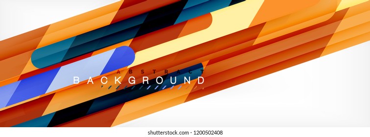 Abstract colorful lines, modern geometric background design, vector illustration