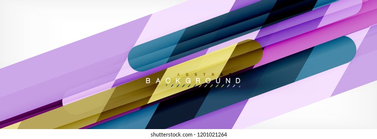 Abstract colorful lines, modern geometric background design, vector illustration