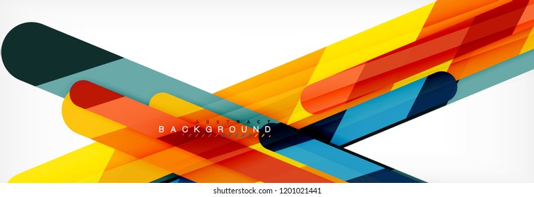 Abstract colorful lines, modern geometric background design, vector illustration