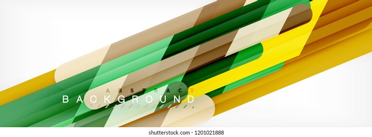 Linhas coloridas abstratas, design de fundo geométrico moderno, ilustração vetorial