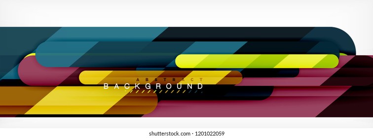 Abstract colorful lines, modern geometric background design, vector illustration