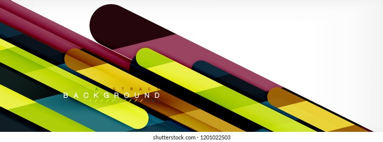 Abstract colorful lines, modern geometric background design, vector illustration