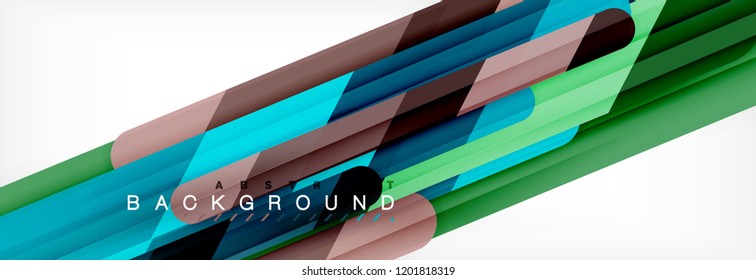 Abstract colorful lines, modern geometric background design, vector illustration