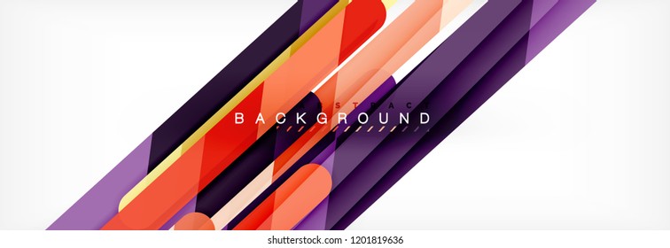 Abstract colorful lines, modern geometric background design, vector illustration