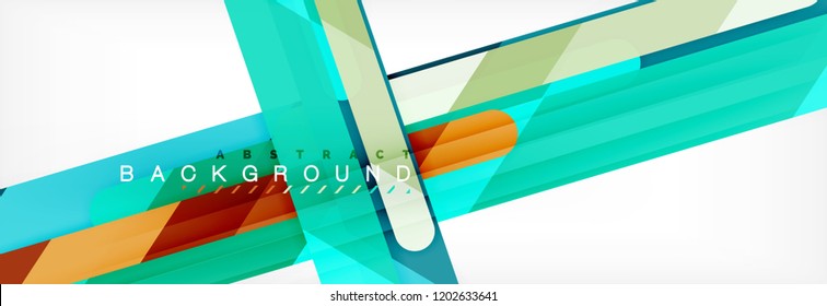 Abstract colorful lines, modern geometric background design, vector illustration