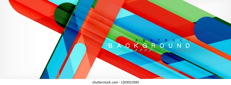 Abstract colorful lines, modern geometric background design, vector illustration