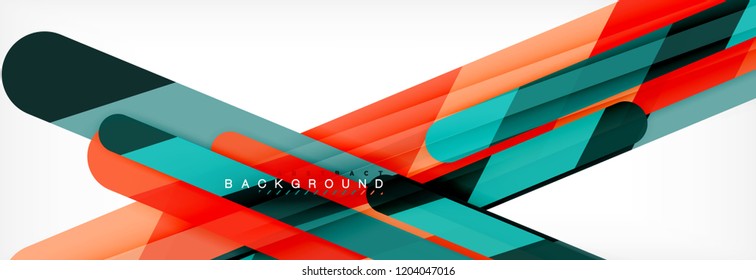 Abstract colorful lines, modern geometric background design, vector illustration