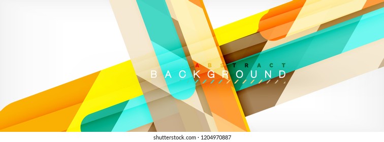 Abstract colorful lines, modern geometric background design, vector illustration