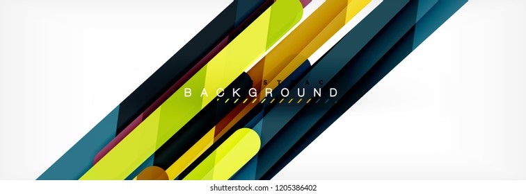 Abstract colorful lines, modern geometric background design, vector illustration