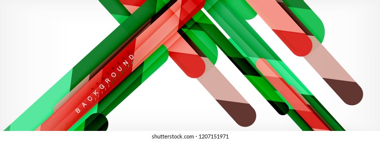 Abstract colorful lines, modern geometric background design, vector illustration
