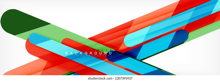 Abstract colorful lines, modern geometric background design, vector illustration