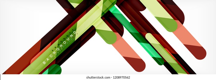 Abstract colorful lines, modern geometric background design, vector illustration