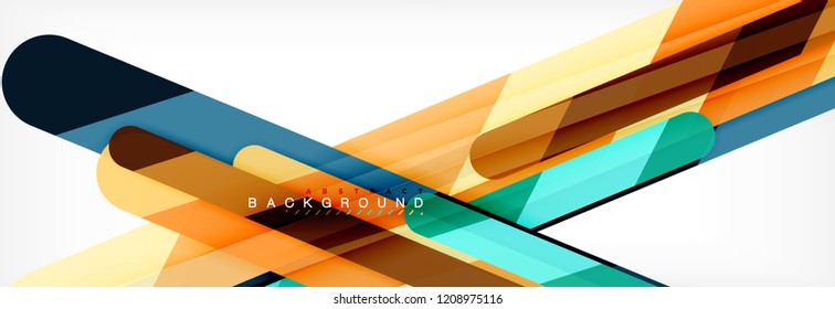 Abstract colorful lines, modern geometric background design, vector illustration
