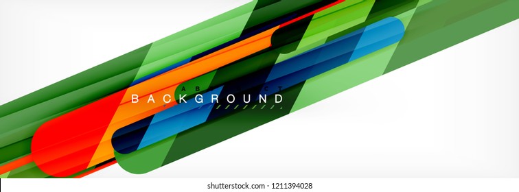 Abstract colorful lines, modern geometric background design, vector illustration