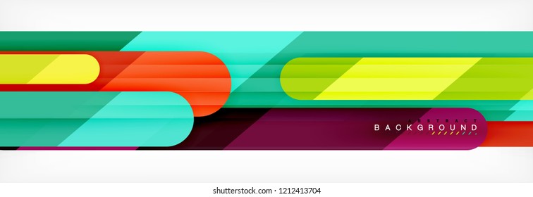 Abstract colorful lines, modern geometric background design, vector illustration