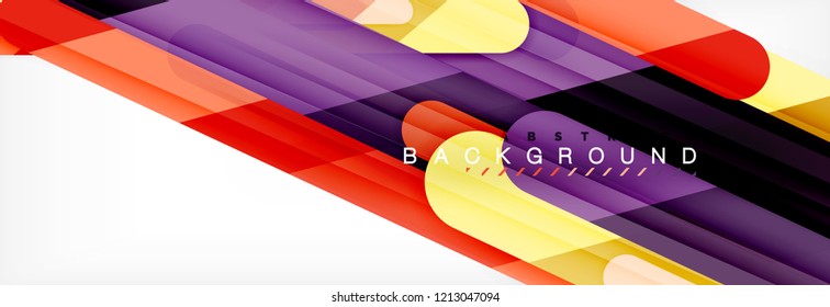 Abstract colorful lines, modern geometric background design, vector illustration