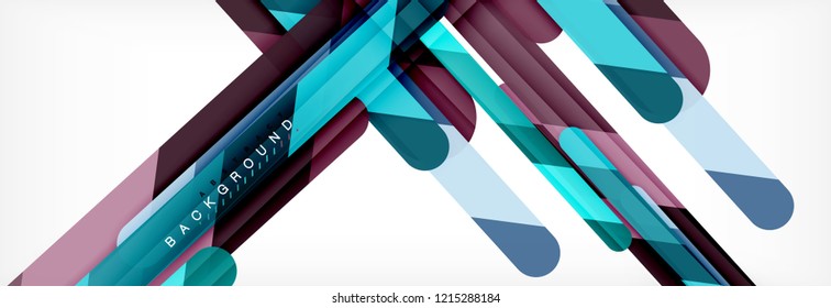 Abstract colorful lines, modern geometric background design, vector illustration