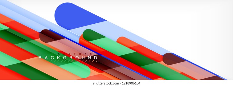 Abstract colorful lines, modern geometric background design, vector illustration