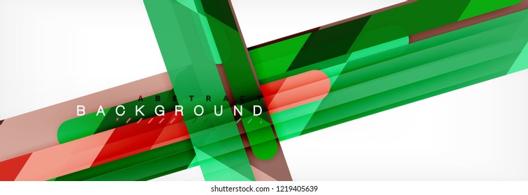 Abstract colorful lines, modern geometric background design, vector illustration