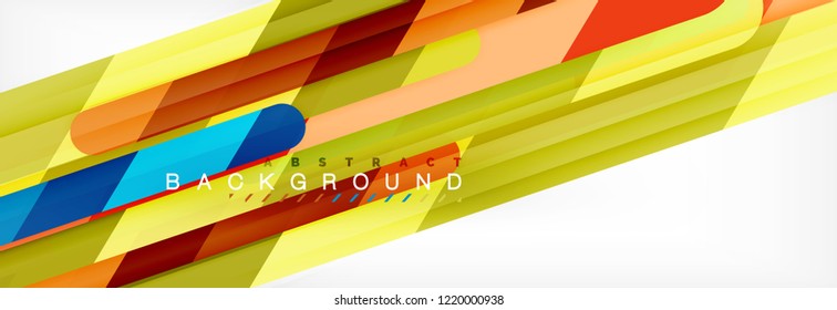 Linhas coloridas abstratas, design de fundo geométrico moderno, ilustração vetorial