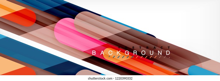 Abstract colorful lines, modern geometric background design, vector illustration