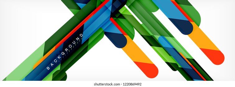 Abstract colorful lines, modern geometric background design, vector illustration