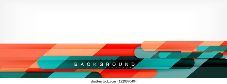 Abstract colorful lines, modern geometric background design, vector illustration