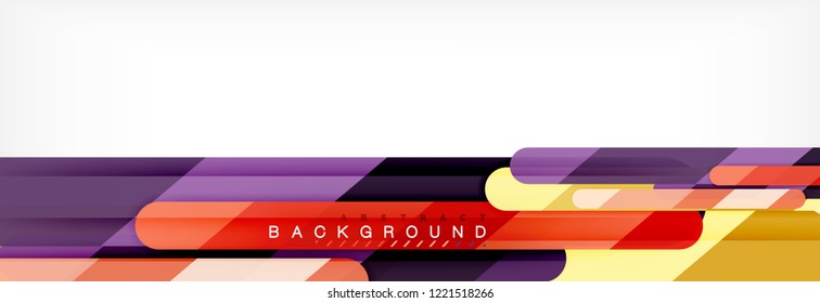 Abstract colorful lines, modern geometric background design, vector illustration