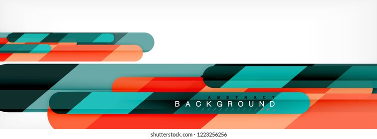 Abstract colorful lines, modern geometric background design, vector illustration