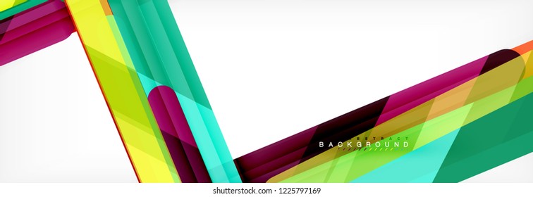 Abstract colorful lines, modern geometric background design, vector illustration