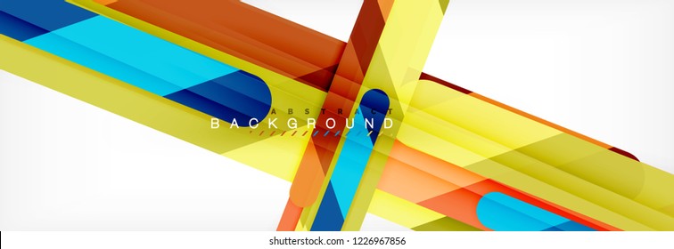 Abstract colorful lines, modern geometric background design, vector illustration