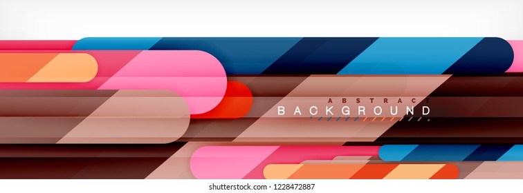 Abstract colorful lines, modern geometric background design, vector illustration