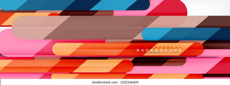 Abstract colorful lines, modern geometric background design, vector illustration