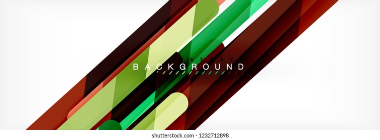 Abstract colorful lines, modern geometric background design, vector illustration