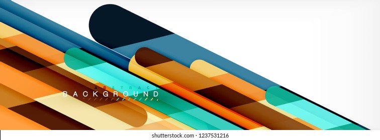 Abstract colorful lines, modern geometric background design, vector illustration