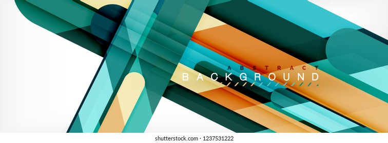 Abstract colorful lines, modern geometric background design, vector illustration
