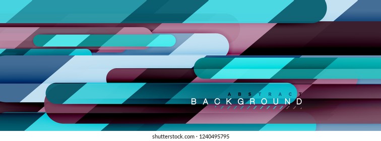 Abstract colorful lines, modern geometric background design, vector illustration