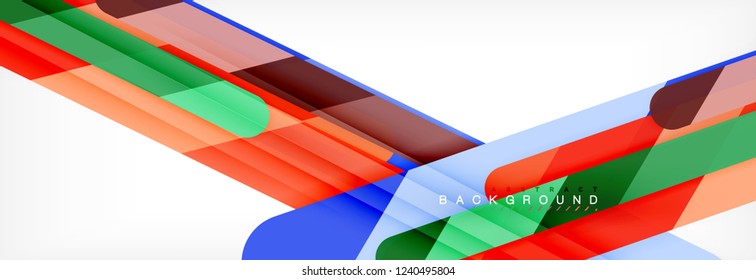 Abstract colorful lines, modern geometric background design, vector illustration