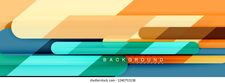 Abstract colorful lines, modern geometric background design, vector illustration