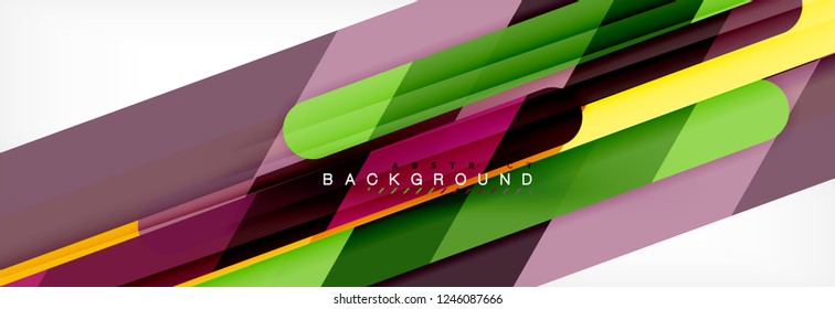 Abstract colorful lines, modern geometric background design, vector illustration