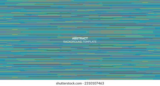 Abstract colorful lines on blue background. Party invitation card.