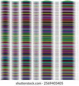 Abstract Colorful Lines: Parallel Stripes, Gradient Effect, Digital Art