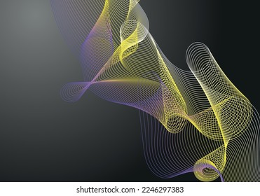 Abstract colorful lines Technology Background. Abstract luxury background. Template of modern future